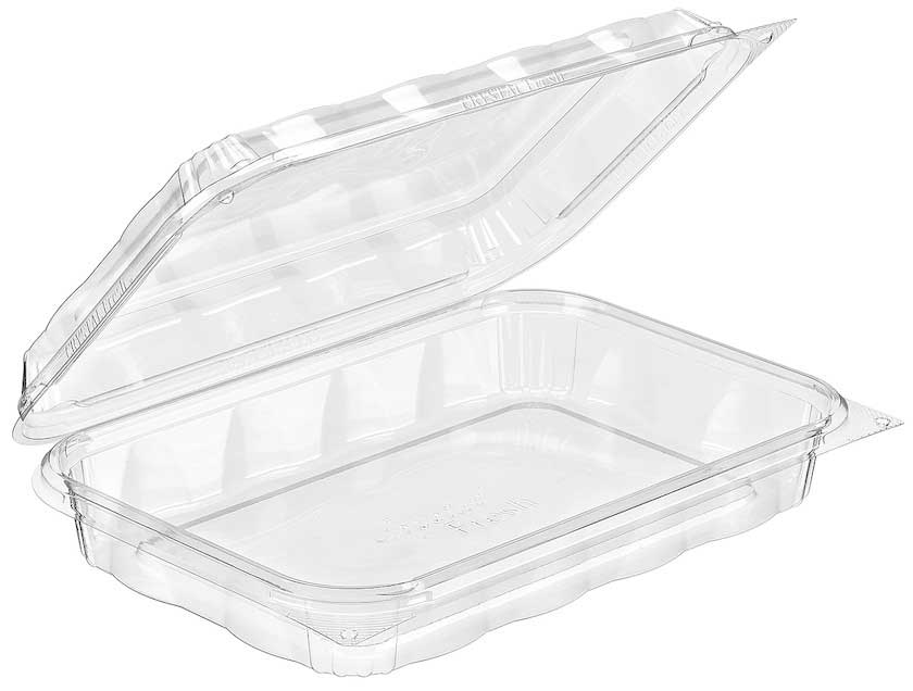 Crystal Rapp Plastic Inline Plastics Crystal Fresh Clear Container Case | FoodServiceDirect