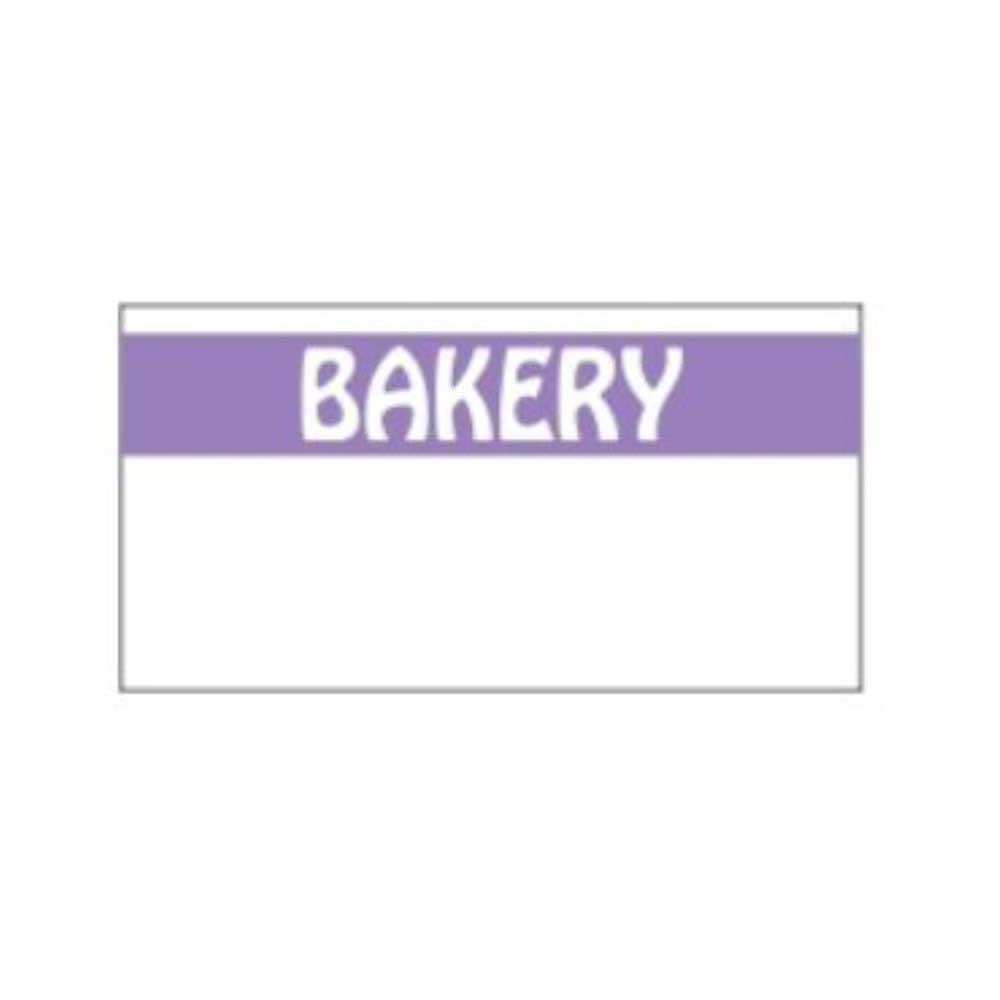 Monarch 1110 Purple White Fuschia Bakery Label -- 17000 Per Case