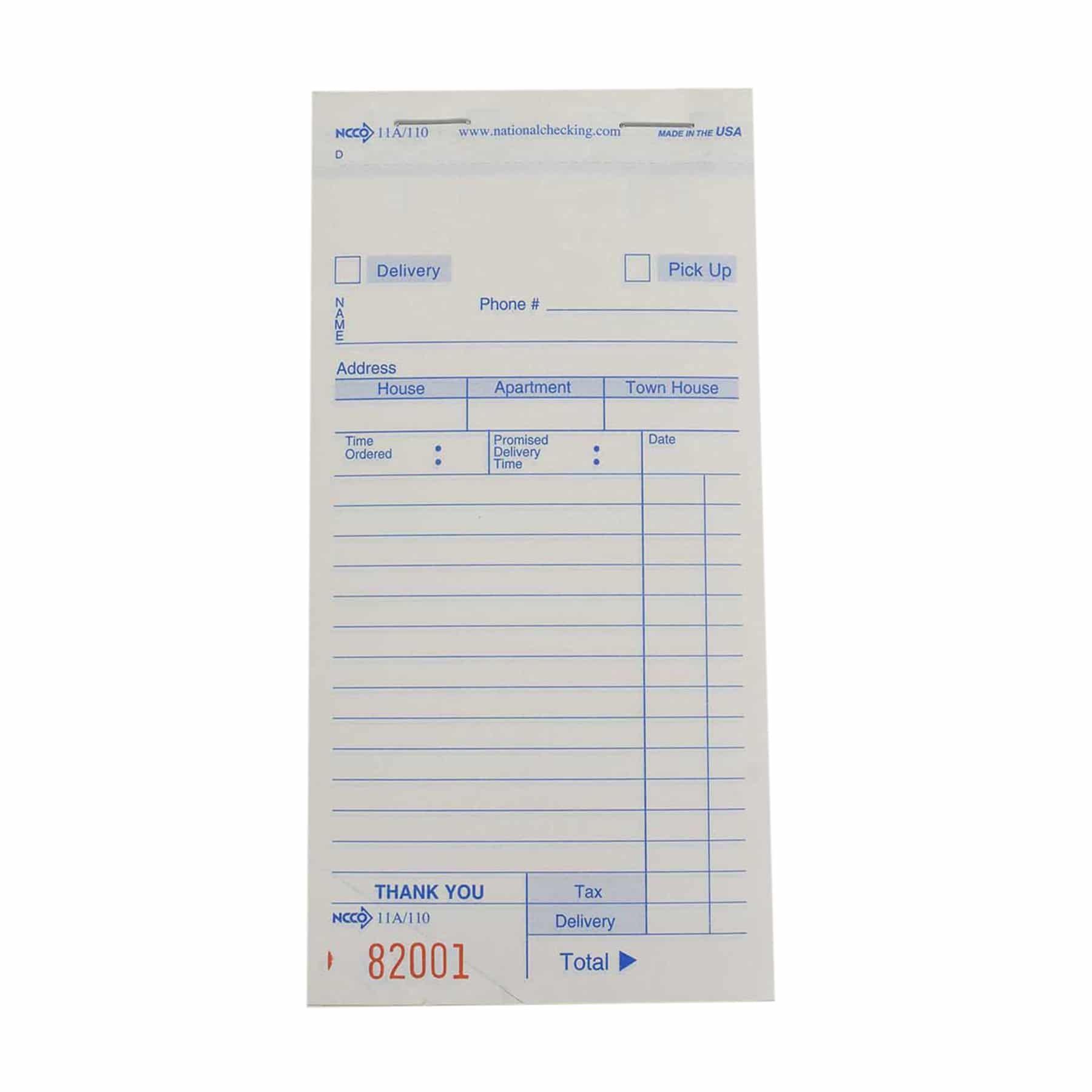 Ncco Three Part Carbonless Delivery Form, 3.5 X 6.75 Inch -- 2500 Per Case