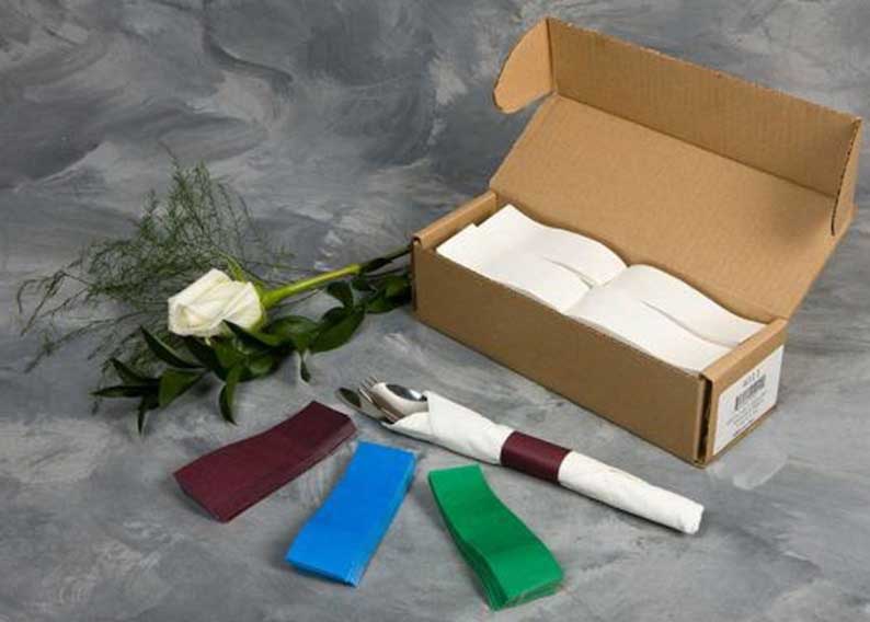 N. F. String & Son Paper White Self Stick Napkin Band, 4.5 X 1.5 Inch -- 20000 Per Case