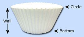 Paterson Paper 2.75 X 1.375 Inch Wall Baking Cup, 5.5 Inch -- 10000 Per Case