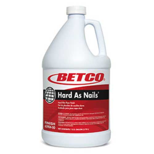Betco Hard As Nails White Floor Finish, 1 Gallon -- 4 Per Case