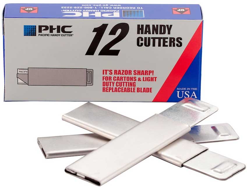 Pacific Handy Cutter Aluminum Brushed Metal Handy Cutter -- 12 Per Case