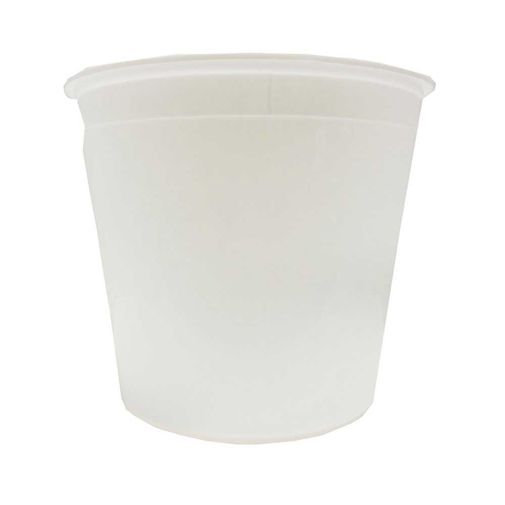 Plastic Packaging Hdpe White Tub, 10 Pound Capacity -- 100 Per Case