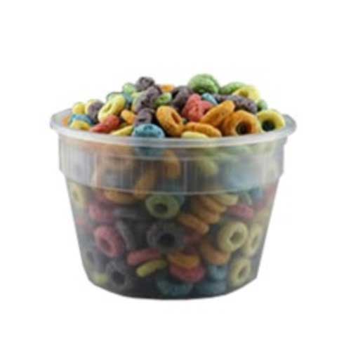 Plastic Packaging Clear Polypropylene Round Soup Container With Lid -- 250 Per Case