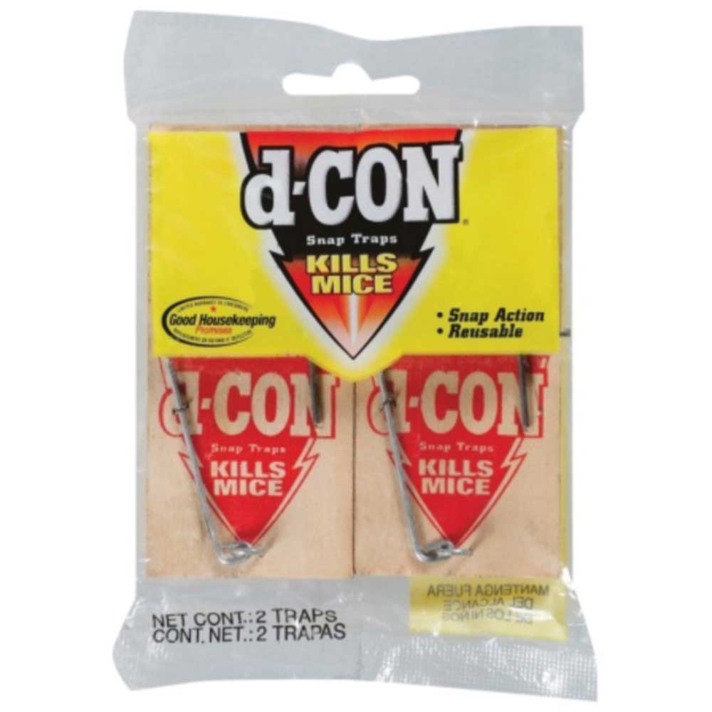 D-con Beige Wooden Mouse Snap Traps -- 72 Per Case