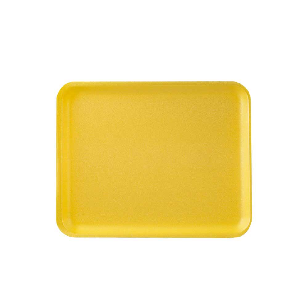 Dolco Packaging Yellow Expanded Polystyrene Foam Meat Tray -- 400 Per Case