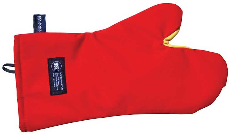 San Jamar Cool Touch Conventional Style Oven Mitt With Kevlar Webguard, 17 Inch