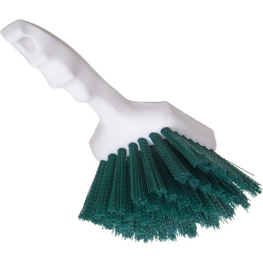 Sparta Utility Scrub Brush With Green Polyester Bristles, 8 X 3 Inch
