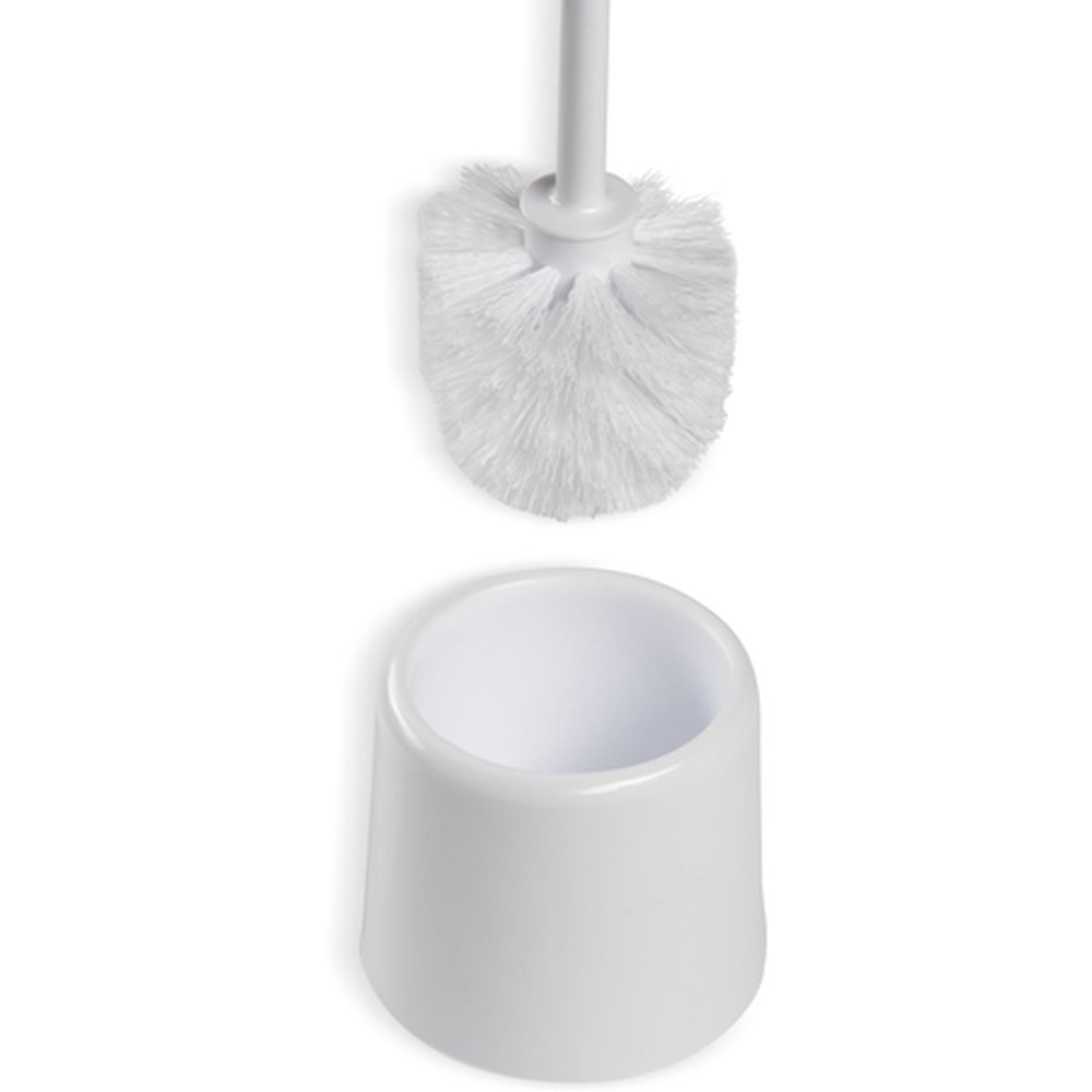 Flo-pac White Polypropylene Bowl Brush With Caddy, 16 Inch