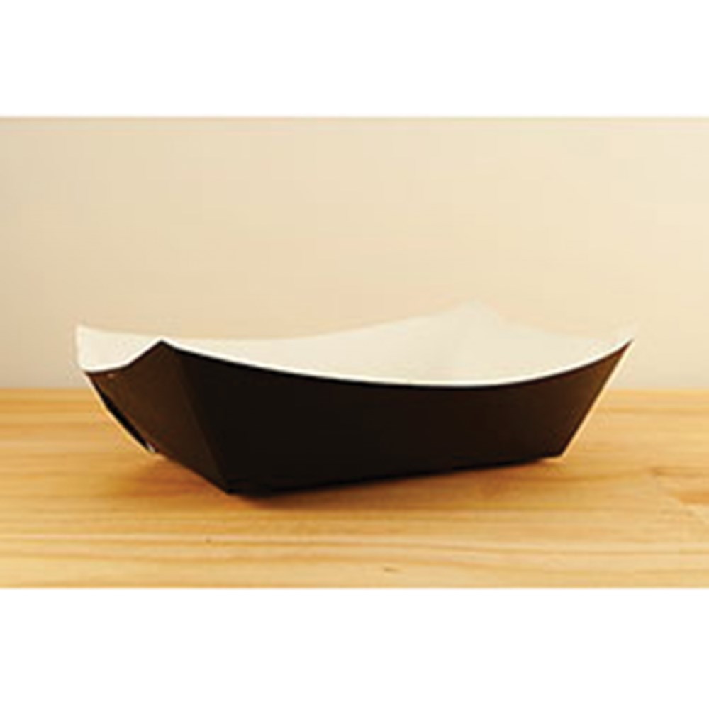 Specialty Quality Packaging Black Number 300 Paper Food Tray -- 500 Per Case