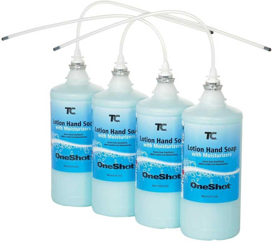Rubbermaid Enriched Lotion Hand Soap With Moisturizers Refill For Oneshot Lotion Dispenser, 800 Ml -- 4 Per Case