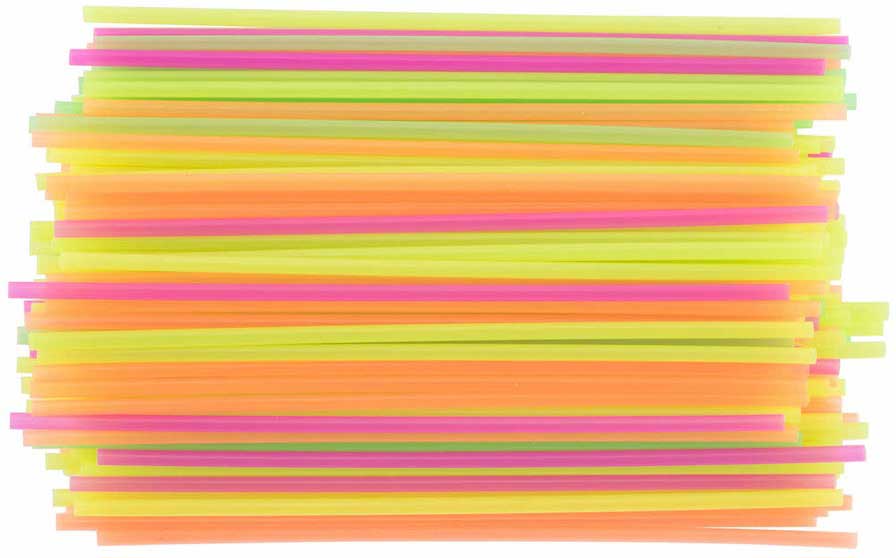Cell-o-core Neon Pink Green Yellow Orange Stirrer, 5.25 Inch -- 10000 Per Case