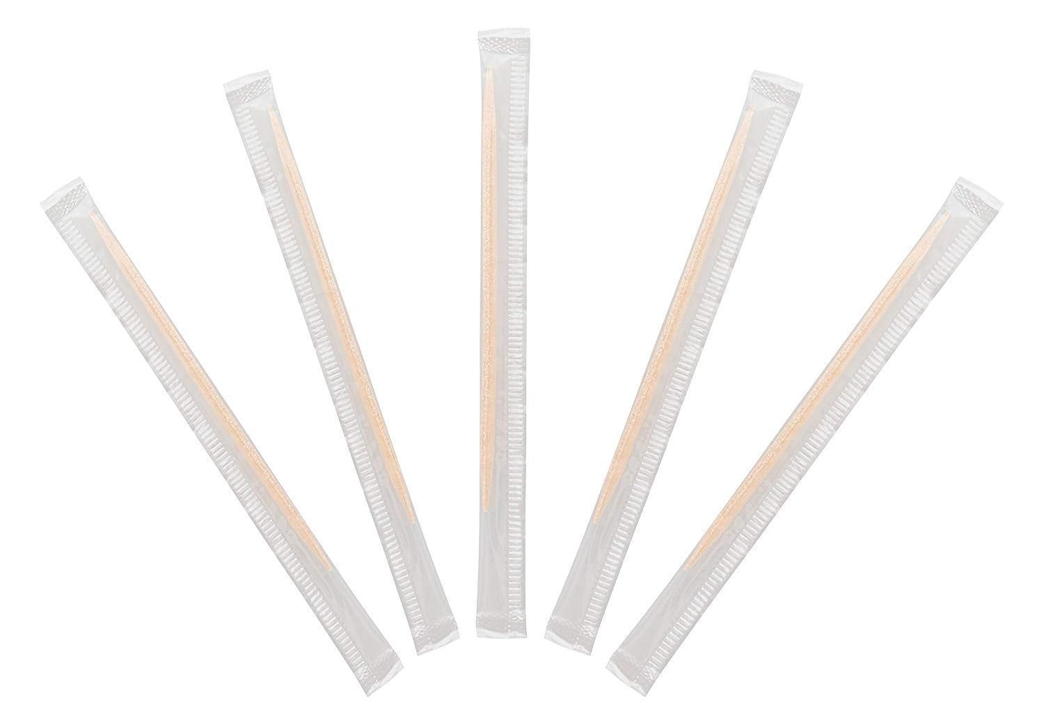 Kingseal Cello Wrapped Plain Round Birch Wood Toothpick, 2.5 Inch -- 12000 Per Case