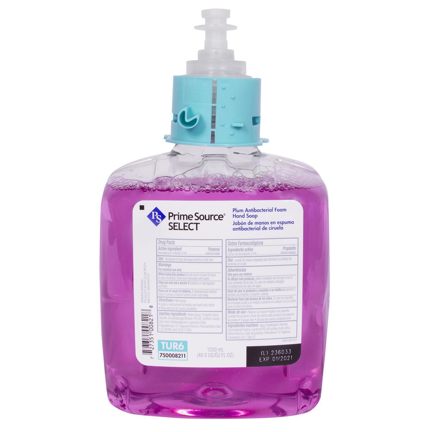 Prime Source Select Plum Anti Bacterial Foam Hand Soap -- 2 Per Case