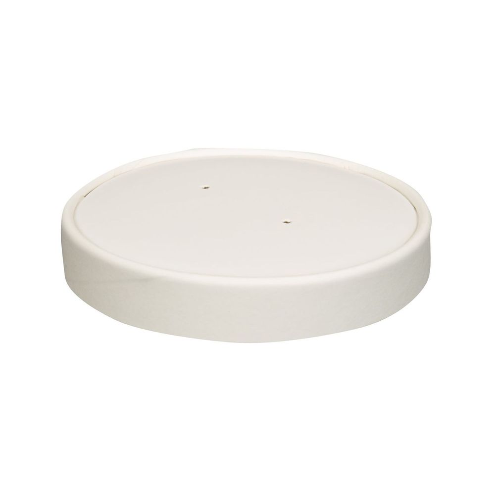 Prime Source White Lid For 8 12 And 16 Ounce Paper Food Cup -- 500 Per Case