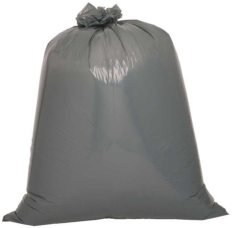 Omega Plastics Prime Source Low Density Gray Can Liner -- 100 Per Case