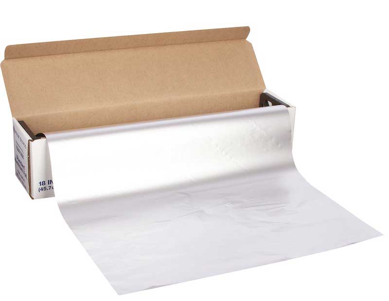 Durable Packaging Prime Source Silver Color Standard Foodservice Aluminum Foil Cutter Box, 18 In X 500 Ft, 1 Roll