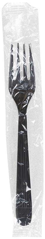 Bunzl Prime Source Heavy Weight Polypropylene Disposable Black Fork -- 1000 per case