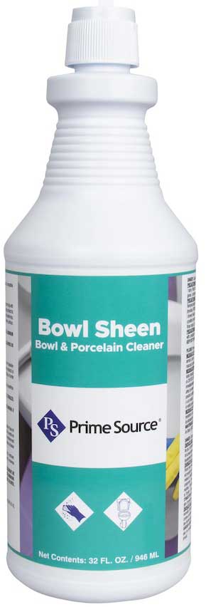 Prime Source Bowl Sheen Low Acid Bowl Cleaner, 32 Ounce -- 12 Per Case