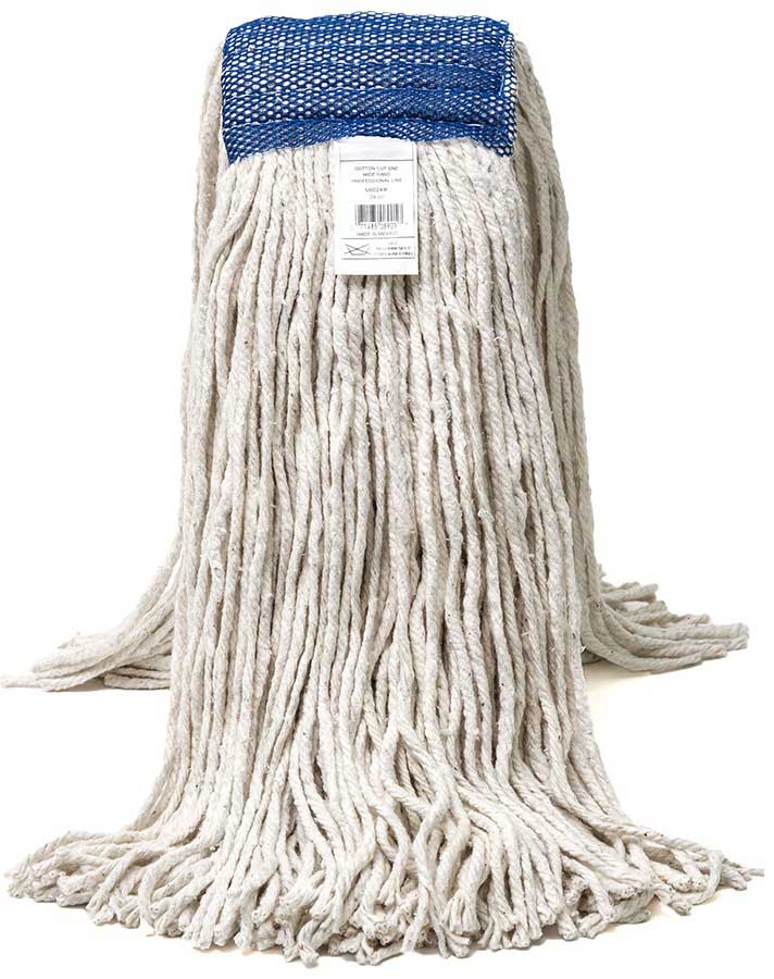 Prime Source White 4 Ply Number 24 Cut End Cotton Wet Mop With 1 1/4 Inch Headband -- 12 Per Case