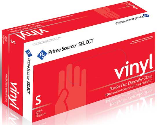 Prime Source 3 Mil Powder Free Small Clear Vinyl General Purpose Gloves -- 1000 Per Case