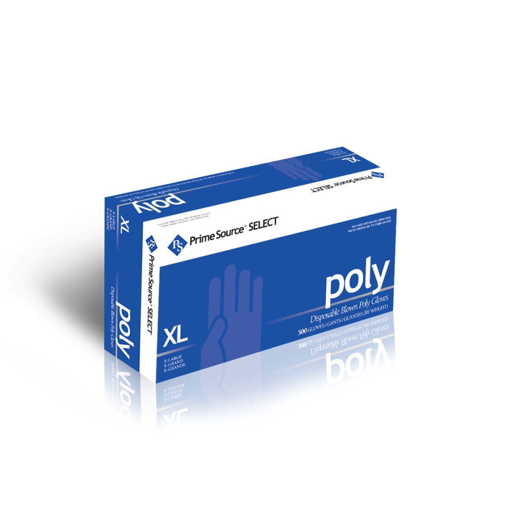 Prime Source Clear Polyethylene X Large Glove -- 10000 Per Case