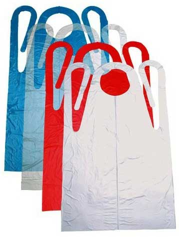 Prime Source 1 Mil Polyethylene Blue Smooth Finish Apron, 28 X 46 Inch -- 100 Per Case