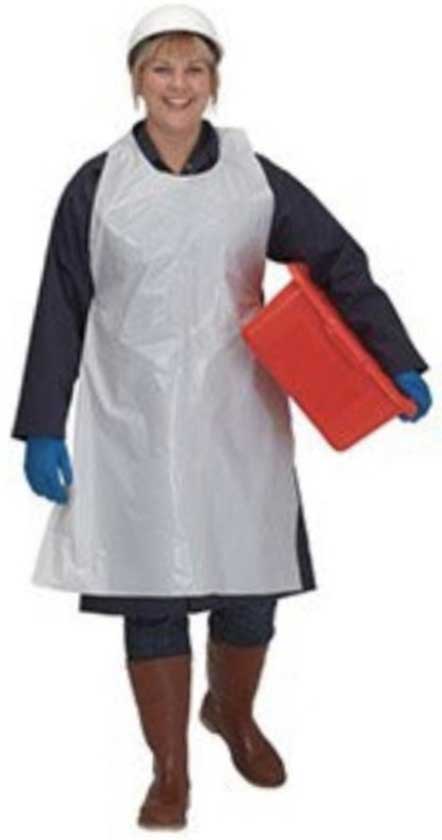 Prime Source Smooth Finish 1 Mil Polyethylene White Apron, 28 X 46 Inch -- 100 Per Case