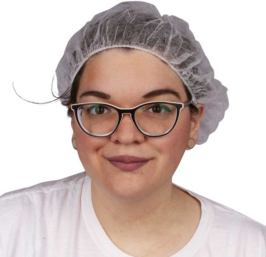 Prime Source Polypropylene White Bouffant Cap, 21 Inch -- 100 Per Case