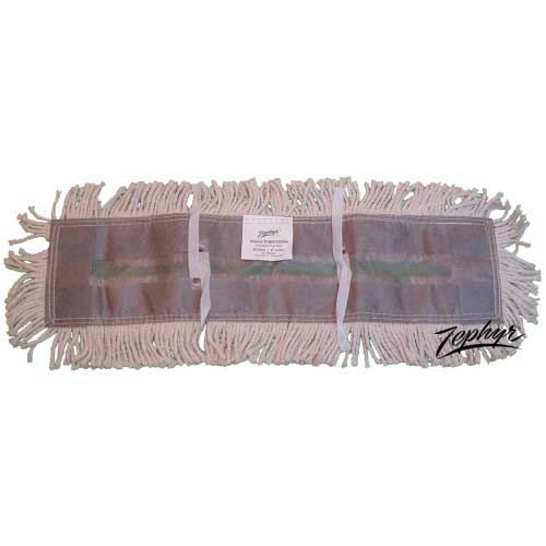 Zephyr Cotton Dust Mop Head, 5 X 24 Inch -- 6 Per Case