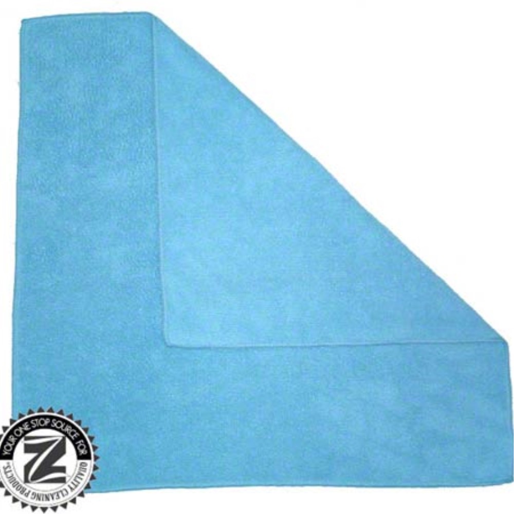 Zephyr Blue Microfiber Dusting Cloth, 16 X 16 Inch -- 12 Per Case