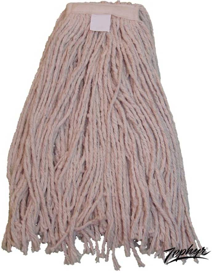 Zephyr Number 32 1.25 Inch Plain Poly Headband Bbl Cotton Cut End Wet Mophead -- 12 Per Case
