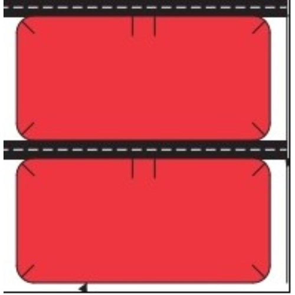 Zebra Red Burlington Coat Factory Label, 1 25/32 X 7/8 Inch -- 24300 Per Case