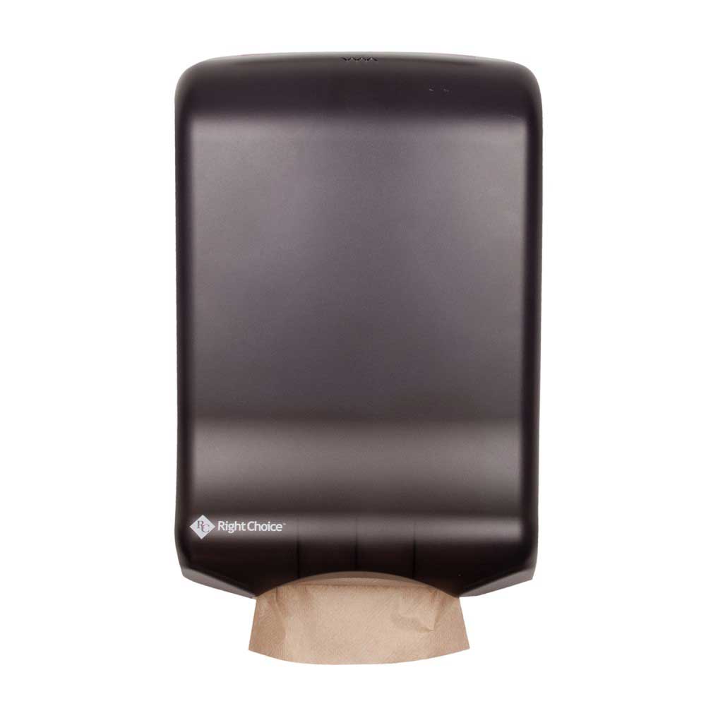 Right Choice Ultrafold Black Folded Towel Dispenser, 18 X 11.75 X 6.25 Inch