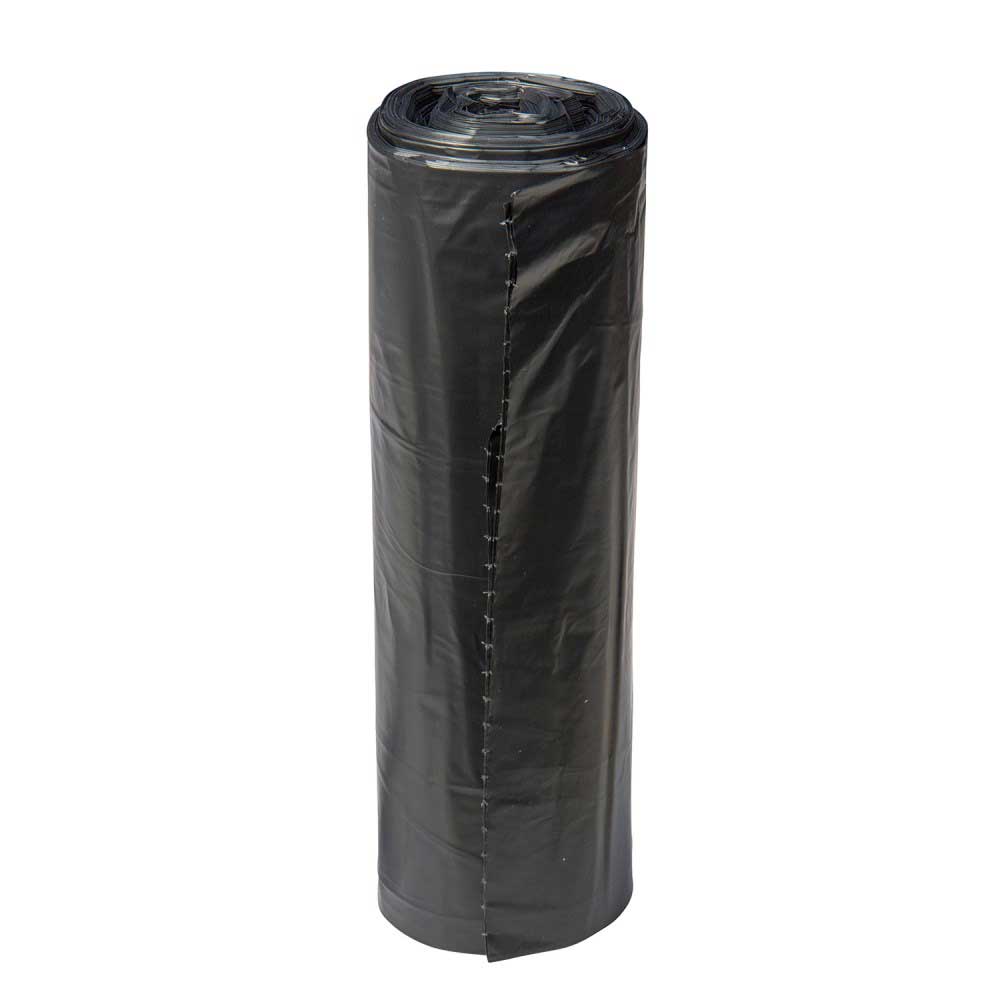 Right Choice Black 1.2 Mil Lldpe 40/45-gallon Can Liner, 40 X 46 Inch -- 100 Per Case