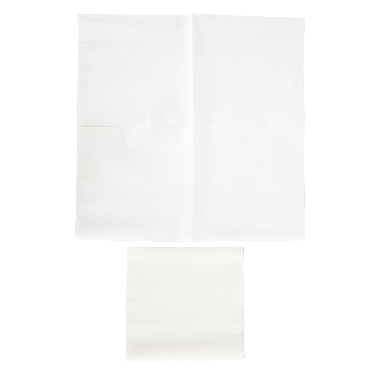 Right Choice White Paper 1 Ply 1/4 Fold Beverage Napkin, 9 X 9 Inch -- 4000 Per Case