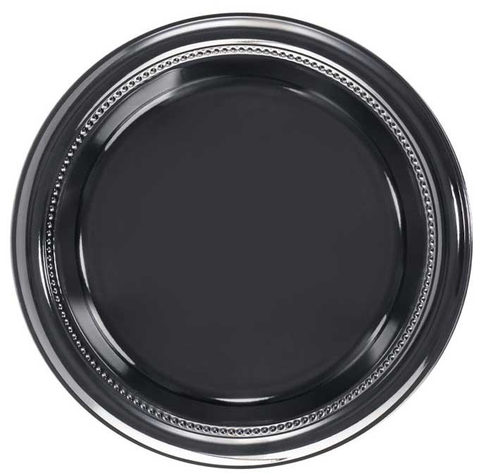 Darnel High Impact Black Plate And Bowl, 9 Inch -- 500 Per Case
