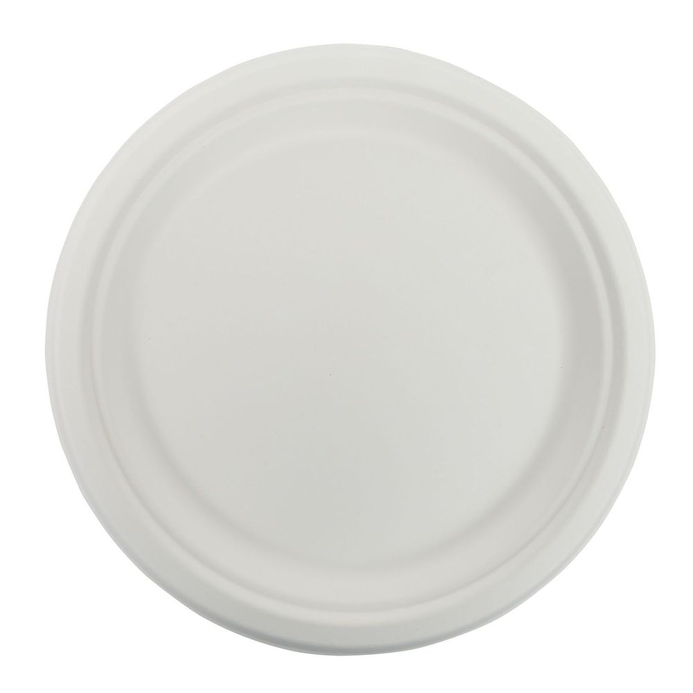 Premier Essential White Round Molded Fiber Plate, 9 Inch -- 500 Per Case