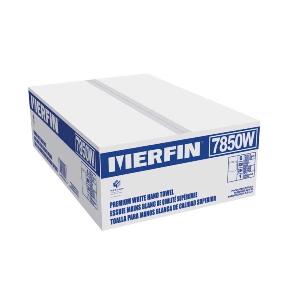 Nps White 1 Ply Roll Towel, 800 Feet X 7.5 Inch -- 6 Per Case