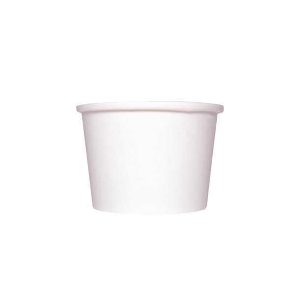 Karat White Double Poly Hot And Cold Food Container, 8 Ounce -- 1000 Per Case