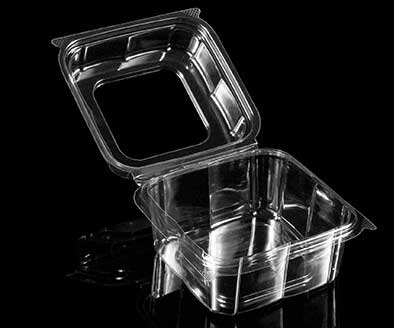 Panoramic Polyethylene Terephthalate Clamshell Container -- 500 Per Case