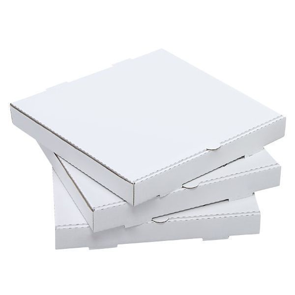 W Packaging White Kraft Paper B Flute Deep Pizza Box, 33.75 X 16.5 X 5.75 Inch -- 50 Per Case