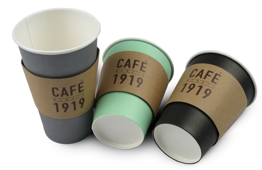 W Packaging Kraft Kraft Coffee Sleeve, 12 To 20 Ounce -- 500 Per Case