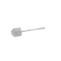 Janico White Plastic Handle Polypropylene Bristle Toilet Brush, 14 Inch -- 24 Per Case