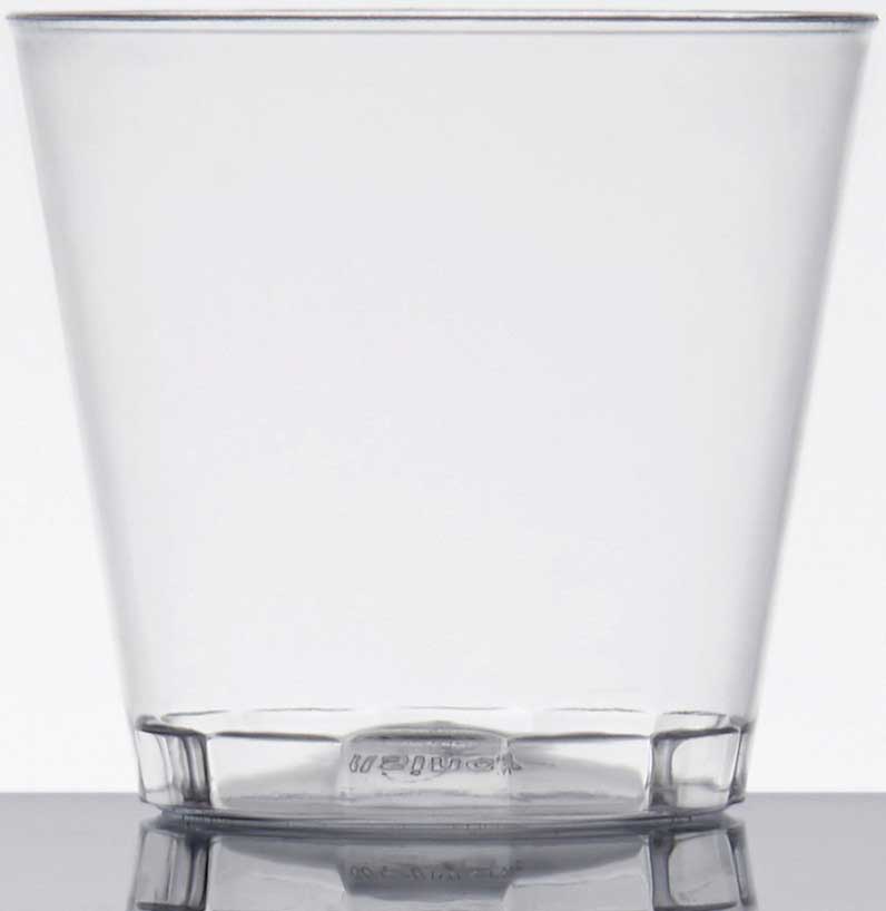 Fineline Quenchers Plastic Clear Shot Glass, 1 Ounce -- 2500 Per Case