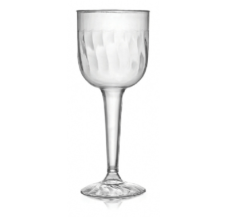 Fineline Settings Flairware Clear Plastic 1 Piece Wine Goblet, 8 Ounce -- 96 Per Case