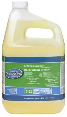 Luster Professional Chlorine Concentrate Sanitizer Liquid, 1 Gallon -- 2 Per Case