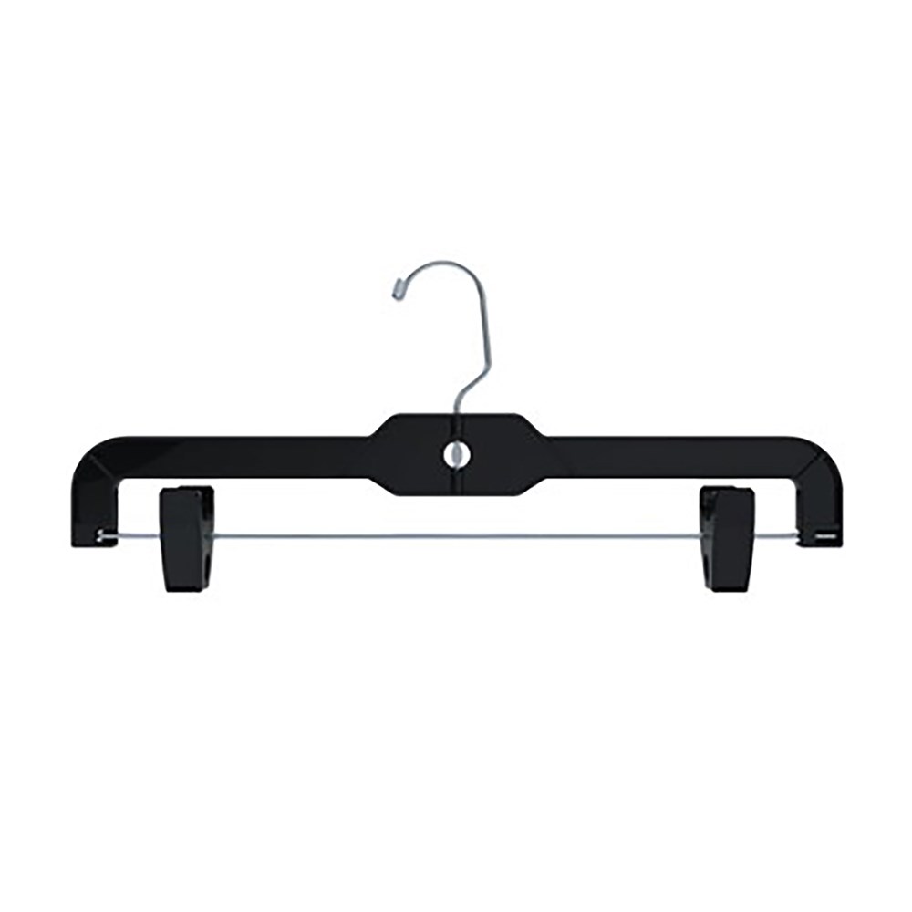 Sewing Collection Black Plastic Bottom Hanger, 14 Inch -- 100 Per Case