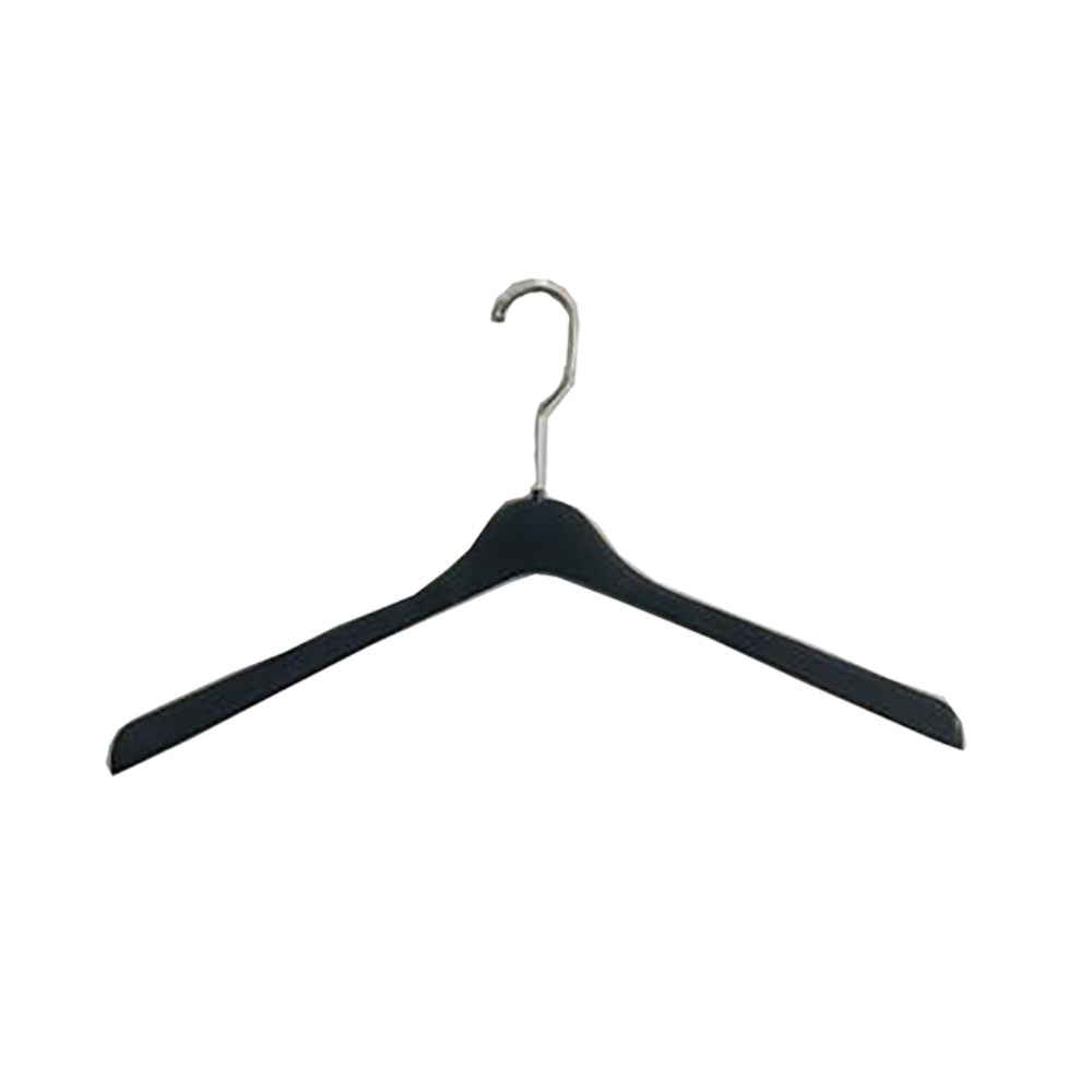 Sewing Collection Black Plastic New Coat Hanger, 19 Inch -- 100 Per Case